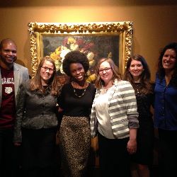 Rosetta Thurman and officers of the Nonprofit Professionals Graduate Student Organization